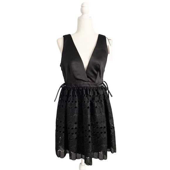 Sandro Paris Luminary Mini Dress 2 Black NWT - Picture 2 of 12